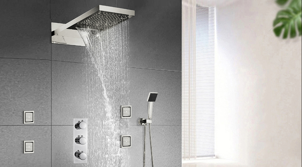 Vòi sen âm tường mang đến nét tinh tế, hiện đại cho phòng tắm